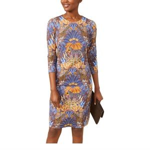 NWT J. MCLAUGHLIN Sophia Safaria Floral Dress Catalina Cloth Brown Multicolor S
